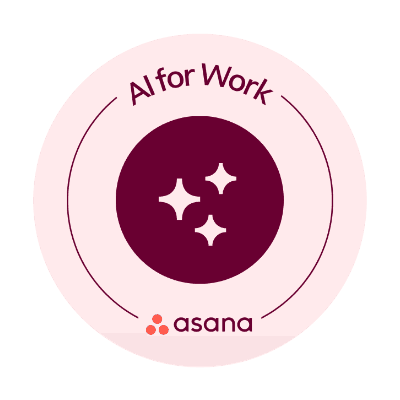 Asana AI for Work badge