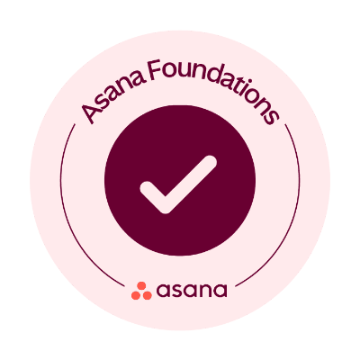 Asana Foundations certificaat
