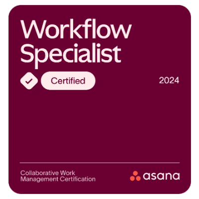 Asana Workflow Specialist certificaat