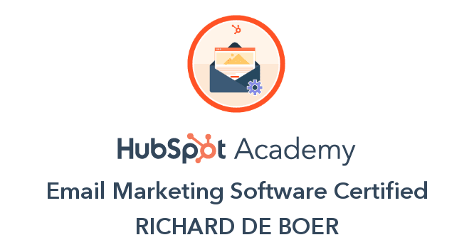 HubSpot Academy certificaat Email Marketing Software