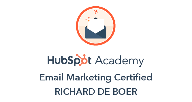 HubSpot Academy certificaat Email Marketing