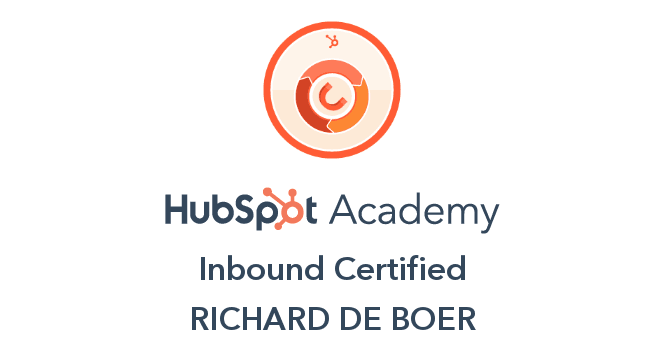 HubSpot Academy certificaat Inbound