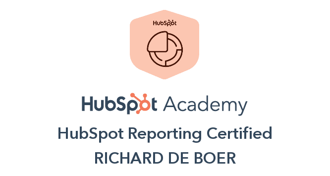 HubSpot Academy certificaat HubSpot Reporting